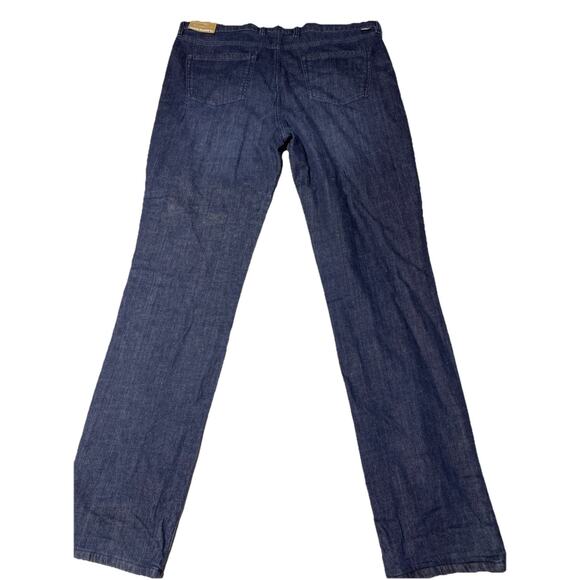 Eddie Bauer Jeans Womens 16 Tall Boyfriend Mid Rise Slim Flannel Lined 16T New - Picture 3 of 16